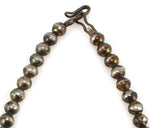 Navajo - Mother of Pearl and Silver Squash Blossom Necklace c. 1930s, 26" length
