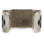 Hopi - Silver Overlay Bracelet with Sunface and Raincloud Pictorials c. 1950-60s, size 6.5