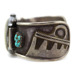 Ramon Platero - Navajo - Turquoise and Silver Watchband c. 1960s, size 6.5