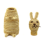 Group of 2: Tohono O'odham Pig and Bunny Basket Figures c. 1960s