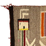 Navajo Yei Pictorial Rug c. 1920s, 24" x 37"