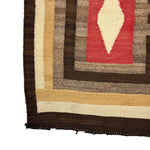 Navajo Crystal Storm Pattern Rug c. 1915, 72" x 44.5"