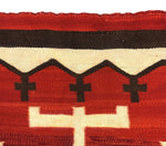 Navajo Ganado Rug with Maltese Crosses c. 1900-10s, 100" x 58"