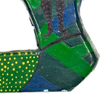 Richard Glazer-Danay (Kahnawake Mohawk) (b.1942) - "Buffalo Days" Wood Carved Stand c. 1987, 9.5" x 80" x 2.5"