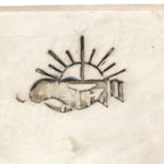 Anderson Koinva - Hopi - Contemporary Sterling Silver Overlay Belt Buckle, 1.5" x 2.5"