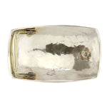 Anderson Koinva - Hopi - Contemporary Sterling Silver Overlay Bear Paw Belt Buckle, 1.5" x 2.5"