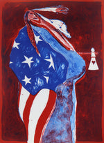 Fritz Scholder (1937-2005) - Luiseño - American Indian No. 4, Edition 37 of 100