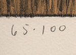 Fritz Scholder (1937-2005) - Luiseño - Sioux Burial at Mouse River, Edition 65 of 100