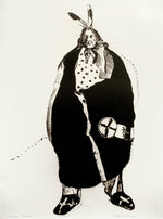 Fritz Scholder (1937-2005) - Luiseño - Waiting Indian (Indians Forever Suite), Trial Proof Edition of 75