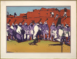 Fritz Scholder (1937-2005) - Luiseño - Dancers At Zuni Pueblo, Edition 87 of 150