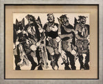 Fritz Scholder (1937-2005) Luiseño - Hopi Dancers State II, Edition 27 of 75