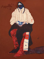 Fritz Scholder (1937-2005) - Indian with Beaded Sash, Edition 39/70, c. 1975