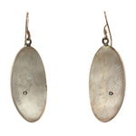 Darren Seweyestewa (b. 1965) - Hopi - Silver Overlay Kokopelli French Hook Earrings c. 1990s, 2.25" x 0.75"