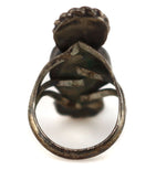 Navajo - Turquoise and Silver Ring c. 1940-50s, size 2.5