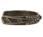 Navajo - Turquoise and Silver Bracelet c. 1940s, size 6