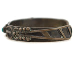 Navajo - Turquoise and Silver Bracelet c. 1940s, size 6