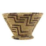 Tohono O'odham Basket with Geometric Design c. 1930s, 6.75" x 11.25"