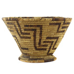 Tohono O'odham Basket with Geometric Design c. 1930s, 6.75" x 11.25"