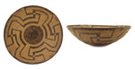 Tohono O'odham Basket with Whirling Logs Pictorials c. 1890s, 5.5" x 17"