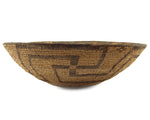 Tohono O'odham Basket with Whirling Logs Pictorials c. 1890s, 5.5" x 17"