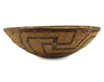 Tohono O'odham Basket with Whirling Logs Pictorials c. 1890s, 5.5" x 17"
