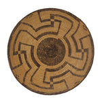 Tohono O'odham Basket with Whirling Logs Pictorials c. 1890s, 5.5" x 17"