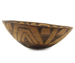 Pima Basket with Squash Blossom Pictorial c. 1900, 6.75" x 15.75"
