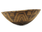 Pima Basket with Squash Blossom Pictorial c. 1900, 6.75" x 15.75"