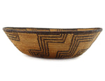 Yavapai Basket with Geometric Design c. 1900, 3.75" x 13.5" x 12.5"