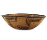 Yavapai Basket with Geometric Design c. 1900, 3.75" x 13.5" x 12.5"
