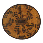 Yavapai Basket with Geometric Design c. 1900, 3.75" x 13.5" x 12.5"