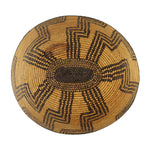 Yavapai Basket with Geometric Design c. 1900, 3.75" x 13.5" x 12.5"