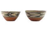 Pair of Santo Domingo (Kewa) Polychrome Bowls c. 1920s
