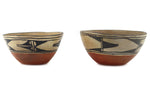 Pair of Santo Domingo (Kewa) Polychrome Bowls c. 1920s