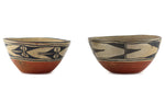 Pair of Santo Domingo (Kewa) Polychrome Bowls c. 1920s