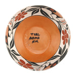 Theresa Garcia-Salvador (b. 1964) - Acoma Polychrome Olla with Bird and Flower Pictorials c. 1990s, 8" x 8.75"