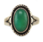 Bell Trading Post - Navajo - Turquoise and Sterling Silver Ring c. 1950s, size 5.25