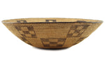 Pima Basket with Checkered Design c. 1890s, 5.5" x 19"