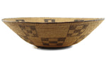 Pima Basket with Checkered Design c. 1890s, 5.5" x 19"