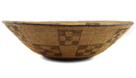 Pima Basket with Checkered Design c. 1890s, 5.5" x 19"