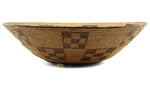 Pima Basket with Checkered Design c. 1890s, 5.5" x 19"