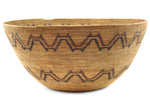 Yokuts Basket with Zig-Zag Design c. 1890s, 8.25" x 17.75"