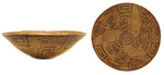 Pima Basket with Whirling Logs Design c. 1890s, 6.75" x 21.25"