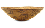 Pima Basket with Whirling Logs Design c. 1890s, 6.75" x 21.25"