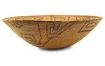 Pima Basket with Whirling Logs Design c. 1890s, 6.75" x 21.25"