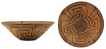 Pima Basket with Whirling Logs Design c. 1890s, 4.5" x 14"