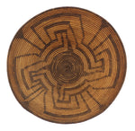 Pima Basket with Whirling Logs Design c. 1890s, 4.5" x 14"