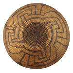 Pima Basket with Whirling Logs Design c. 1890s, 4.5" x 14"