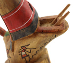 Hopi Contemporary Long Hair Kachina, 11.5" x 3.5" x 6.5"