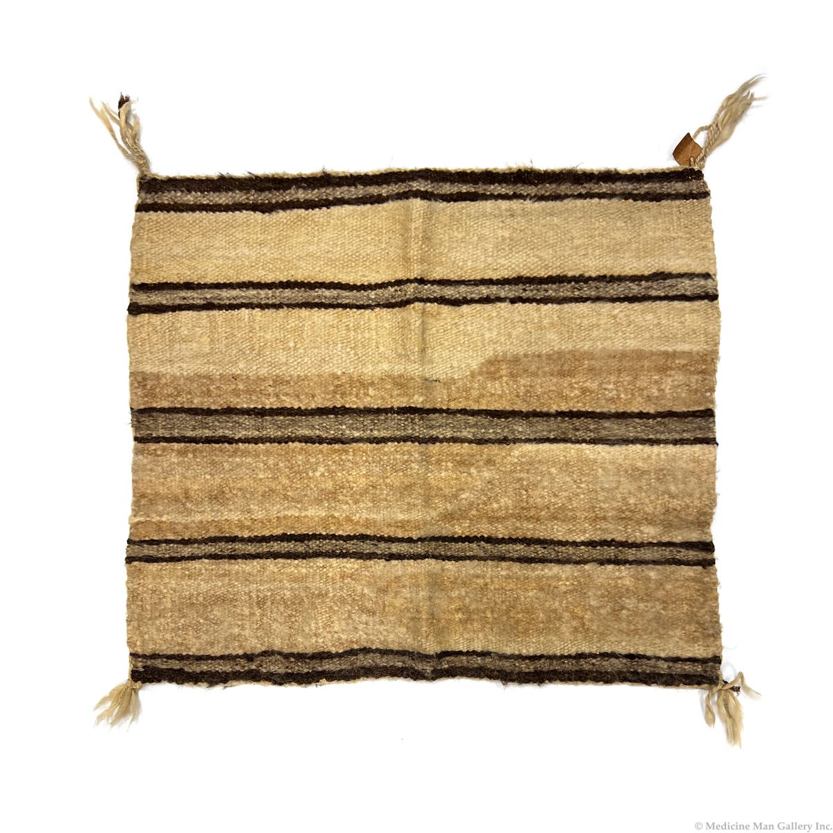 Navajo Single Saddle Blanket c. 1900s, 28" x 32.25" (T6480)